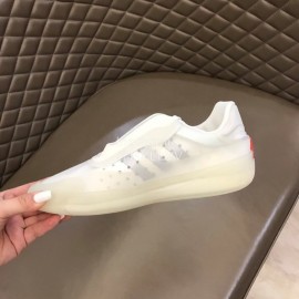 Prada Adidas Co Branded Casual Suede Sneakers For Men White