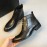 Prada Calf Leather Lace Up Short Boots For Men Black