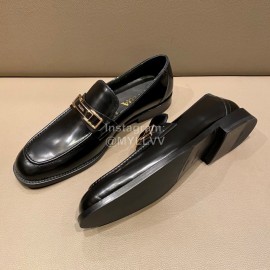 Prada Saffiano Leather Casual Loafers For Men Black
