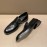 Prada Saffiano Leather Casual Loafers Black For Men