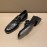 Prada Saffiano Leather Casual Business Loafers For Men Black