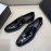 Prada Fashion Calf Leather Casual Loafers For Men Black