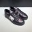 Prada Black Silk Screen Logo Cowhide Sneakers For Men