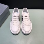 Prada Printed Cowhide Sneakers For Men White