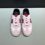 Prada Fashion Lace Up Casual Sneakers For Men Red