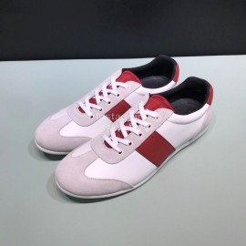 Prada Fashion Lace Up Casual Sneakers For Men Red