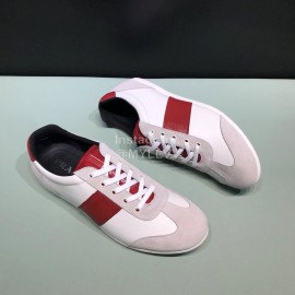 Prada Fashion Lace Up Casual Sneakers For Men Red