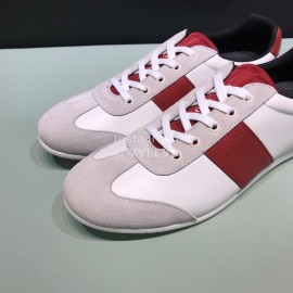Prada Fashion Lace Up Casual Sneakers For Men Red