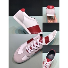 Prada Fashion Lace Up Casual Sneakers For Men Red