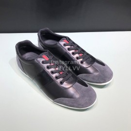 Prada Fashion Lace Up Casual Sneakers For Men Black