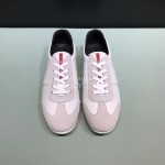 Prada Fashion Lace Up Casual Sneakers For Men White