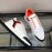 Prada Cowhide Thick Soled Sneakers For Men Orange