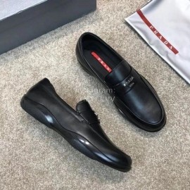 Prada Cowhide Casual Business Loafers For Men 