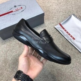 Prada Cowhide Casual Business Loafers For Men 
