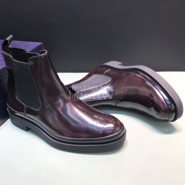 Prada Fashion Cowhide Chelsea Boots For Men Brown