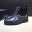 Prada Fashion Cowhide Chelsea Boots For Men Blue