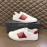 Prada Fashion Cowhide Lace Up Casual Sneakers For Men Red