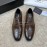 Prada Cowhide Lace Up Casual Shoes For Men Brown