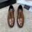 Prada New Cowhide Lace Up Casual Shoes For Men Brown