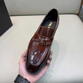 Prada New Cowhide Casual Loafers For Men Brown