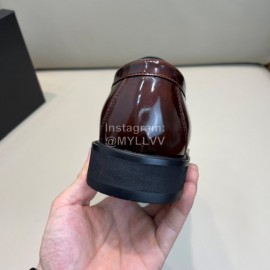 Prada New Cowhide Casual Loafers For Men Brown