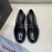Prada Black Cowhide Lace Up Thick Soled Casual Shoes For Men 