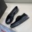 Prada Black Cowhide Lace Up Thick Soled Casual Shoes For Men 