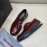 Prada Cowhide Lace Up Thick Soled Casual Shoes For Men Reddish Brown