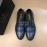 Prada Cowhide Casual Lace Up Business Shoes For Men Blue