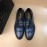 Prada Cowhide Lace Up Business Shoes For Men Blue
