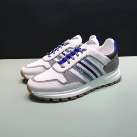 Prada Cowhide Mesh Casual Sneakers For Men White