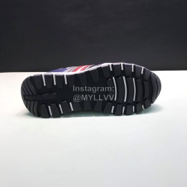 Prada Cowhide Mesh Casual Sneakers For Men Gray