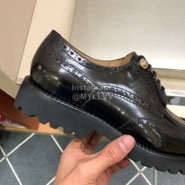 Prada Black Calf Leather Lace Up Casual Business Shoes For Men 