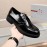 Prada New Cowhide Casual Business Shoes For Men Black