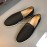 Prada Cowhide Casual Loafers For Men Black
