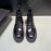 Prada Calf Leather Canvas Lace Up High Top Shoes For Men 