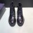 Prada Cowhide Velvet Lining High Top Casual Shoes For Men Black