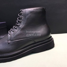 Prada Cowhide Velvet Lining High Top Casual Shoes For Men