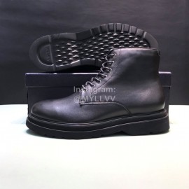 Prada Cowhide Velvet Lining High Top Casual Shoes For Men