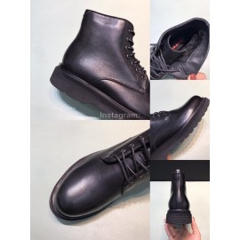 Prada Cowhide Velvet Lining High Top Casual Shoes For Men