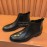 Prada Black Cowhide Short Boots For Men