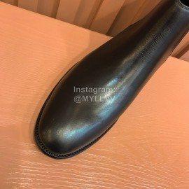 Prada Black Cowhide Short Boots For Men