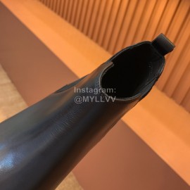 Prada Black Cowhide Short Boots For Men