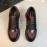 Prada Mesh Cowhide Casual Sneakers For Men Wine Red