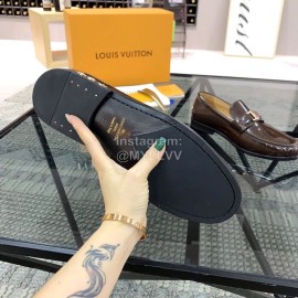 Prada Cowhide Casual Business Shoes For Men Brown