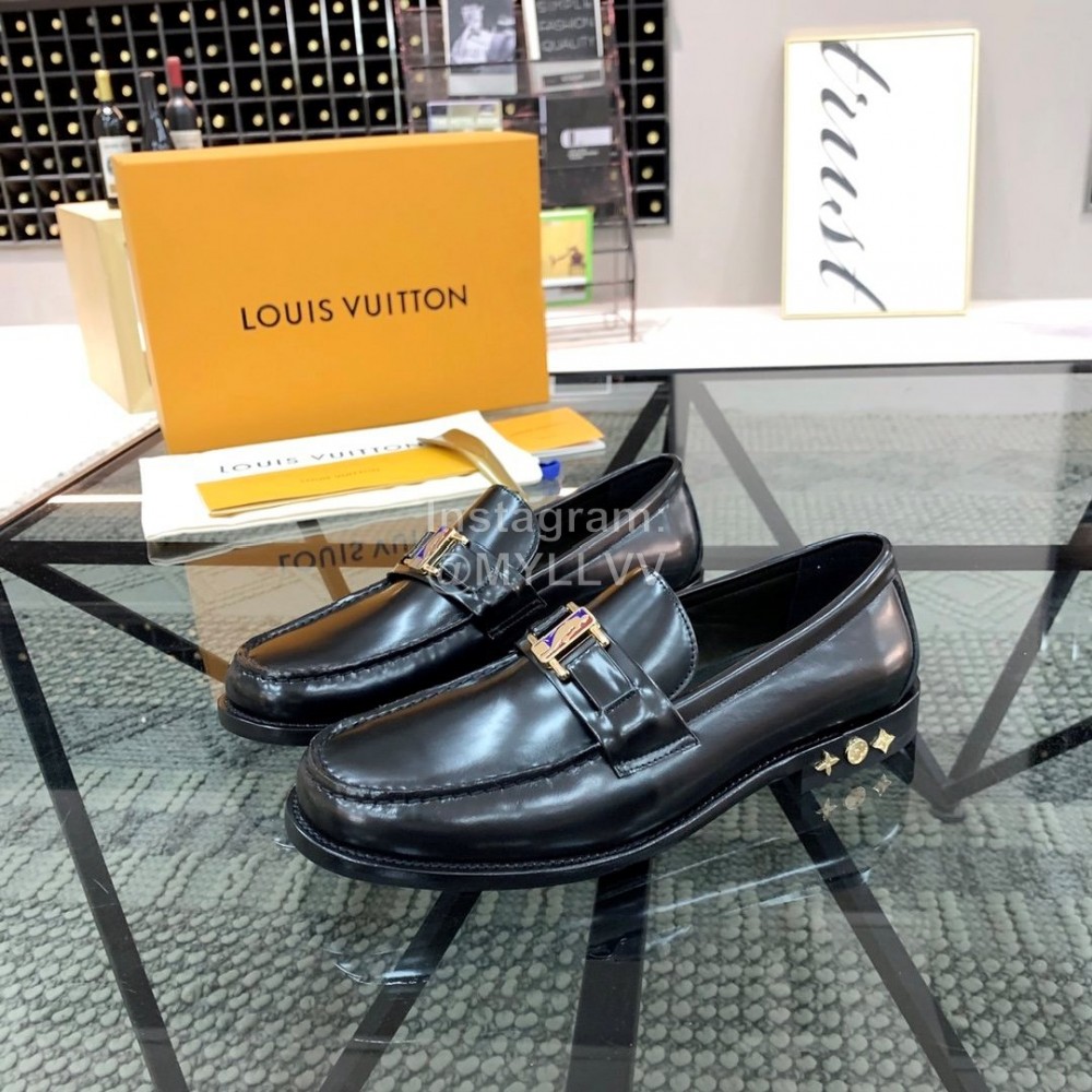 Prada Cowhide Casual Business Shoes For Men Black