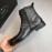 Prada Cowhide Lace Up Zipper Boots For Men Black