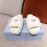 Prada Fashion Soft Fur Thick Soles Slippers For Women White
