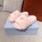 Prada Fashion Soft Fur Thick Soles Slippers For Women Pink