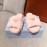 Prada Fashion Soft Fur Thick Soles Slippers For Women Pink